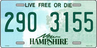 NH license plate 2903155
