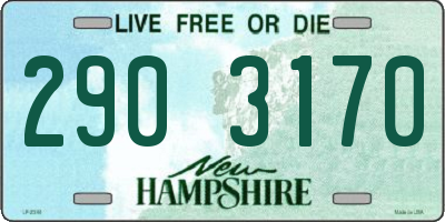 NH license plate 2903170