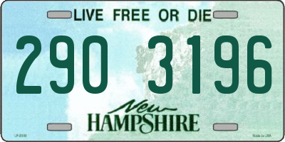NH license plate 2903196