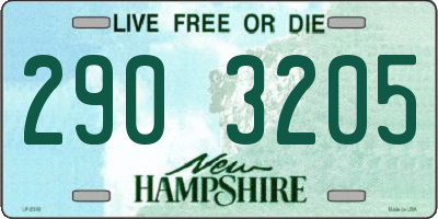 NH license plate 2903205