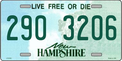 NH license plate 2903206