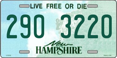 NH license plate 2903220