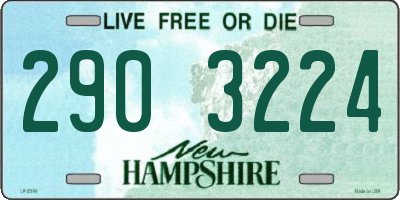 NH license plate 2903224