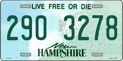 NH license plate 2903278