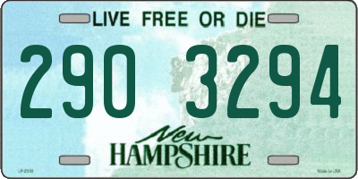 NH license plate 2903294