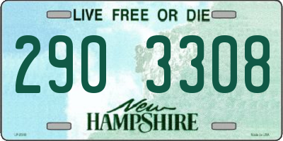 NH license plate 2903308