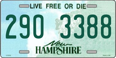 NH license plate 2903388