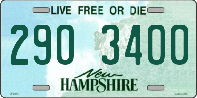 NH license plate 2903400