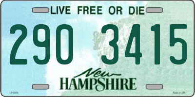 NH license plate 2903415