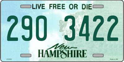 NH license plate 2903422