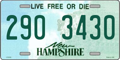 NH license plate 2903430