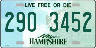 NH license plate 2903452