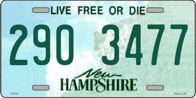 NH license plate 2903477