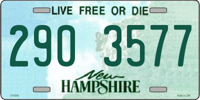 NH license plate 2903577
