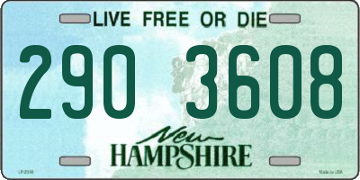 NH license plate 2903608