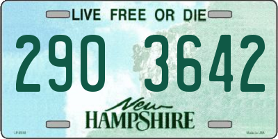NH license plate 2903642