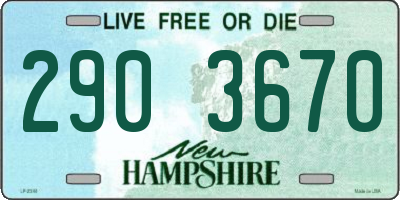 NH license plate 2903670