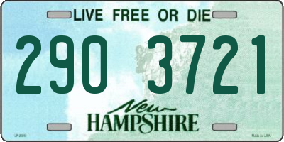 NH license plate 2903721