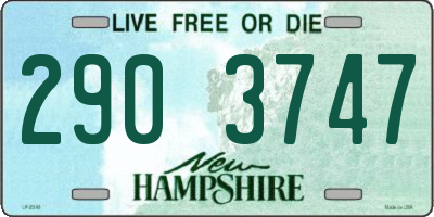 NH license plate 2903747