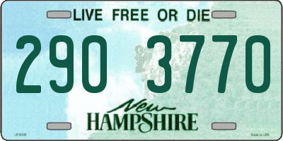 NH license plate 2903770