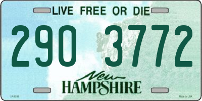NH license plate 2903772