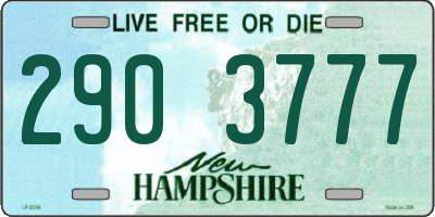 NH license plate 2903777