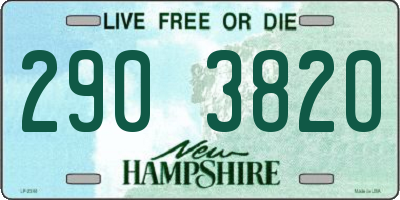 NH license plate 2903820