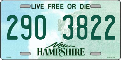 NH license plate 2903822