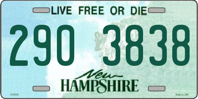 NH license plate 2903838