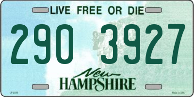 NH license plate 2903927