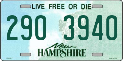 NH license plate 2903940