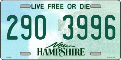NH license plate 2903996