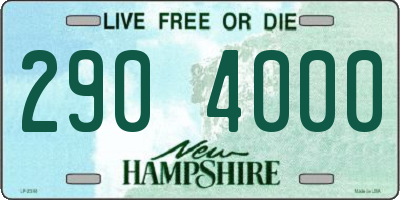 NH license plate 2904000