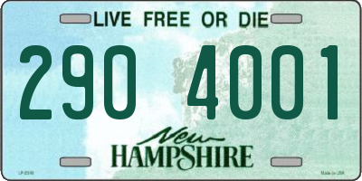 NH license plate 2904001