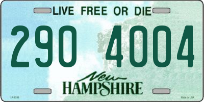 NH license plate 2904004