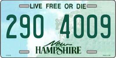 NH license plate 2904009