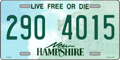NH license plate 2904015