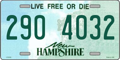 NH license plate 2904032
