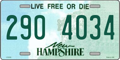 NH license plate 2904034