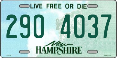 NH license plate 2904037