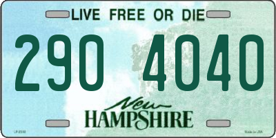 NH license plate 2904040