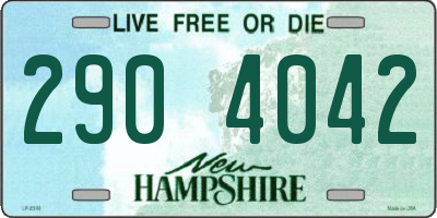 NH license plate 2904042