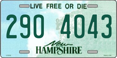 NH license plate 2904043