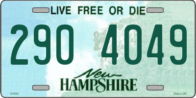 NH license plate 2904049