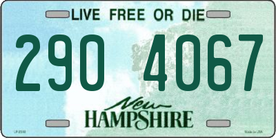 NH license plate 2904067