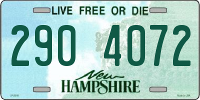NH license plate 2904072