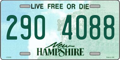 NH license plate 2904088