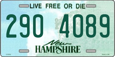NH license plate 2904089