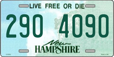 NH license plate 2904090