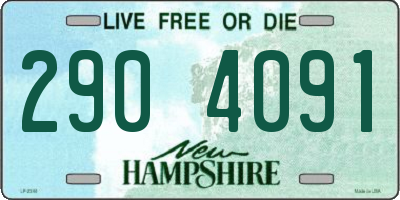 NH license plate 2904091